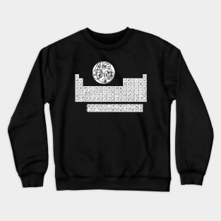 The Gallifreyan Periodic Table of the Elements (with background) Crewneck Sweatshirt